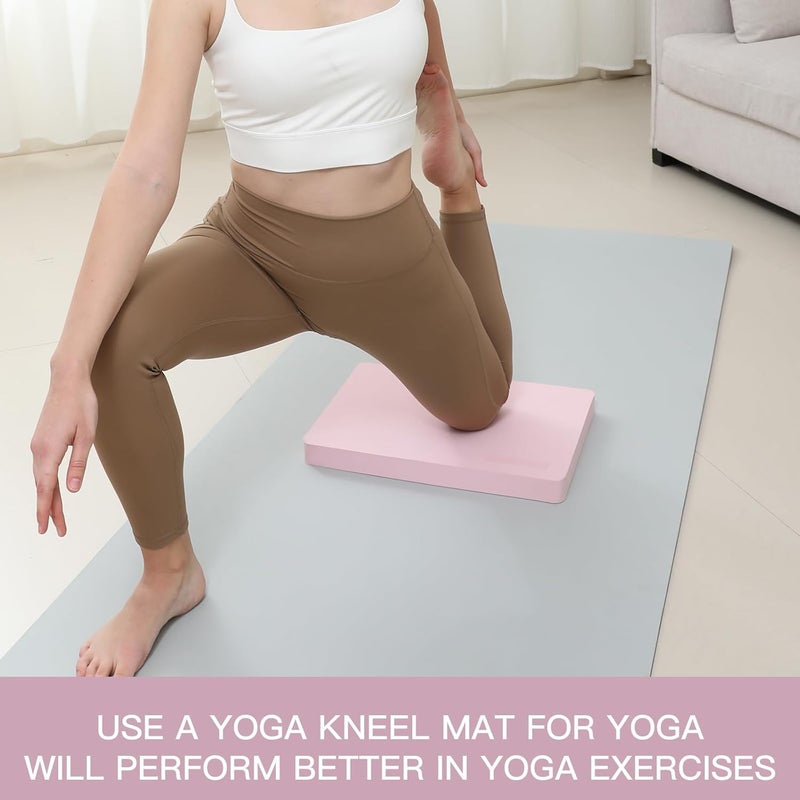 WUWAN Yoga kneeling mat, 1.5inch Thick,Knee Push-ups, Plank Support & Yoga Elbows/Knees Mat Provides Cushion for Kneeling & Elbows - Image 2
